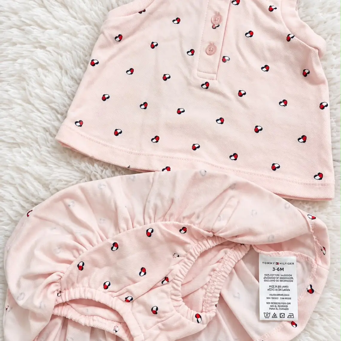 Set Polera + Falda Tommy Hilfiger Niña  2