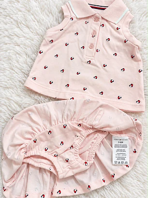 Set Polera + Falda Tommy Hilfiger Niña 