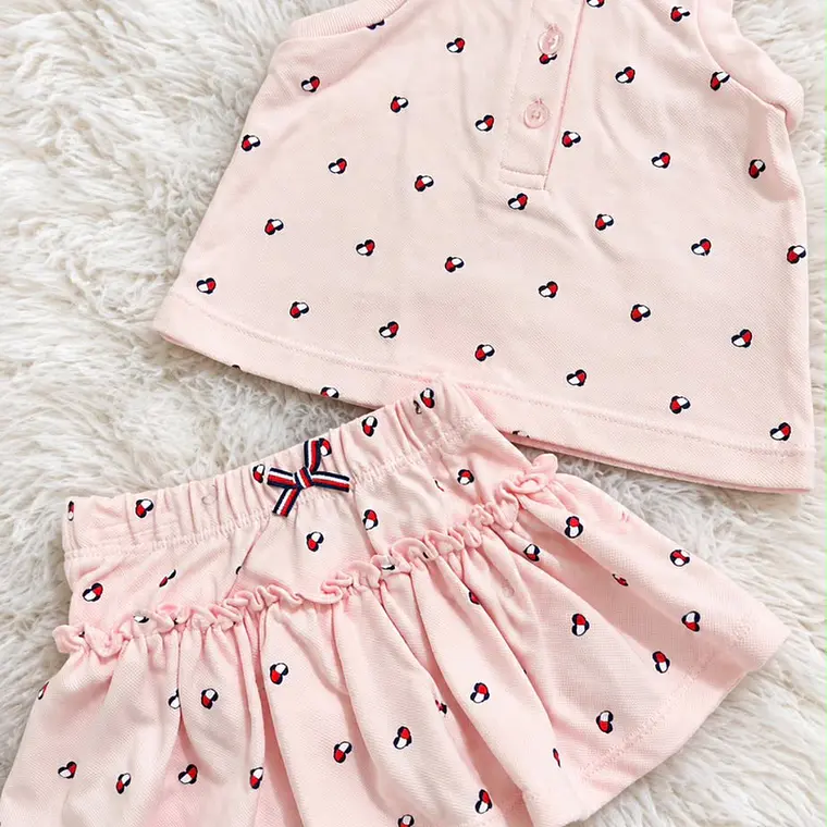 Set Polera + Falda Tommy Hilfiger Niña  1