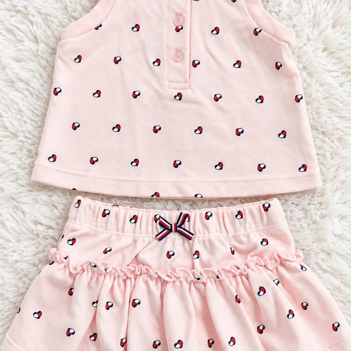 Set Polera + Falda Tommy Hilfiger Niña  3