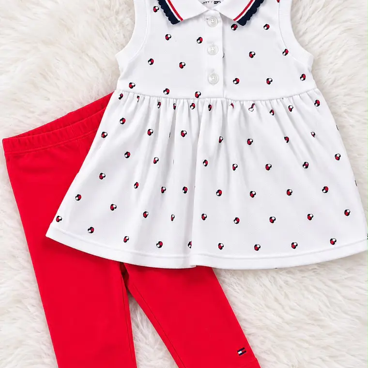 Set Vestido + Calza Tommy Hilfiger Niña   2