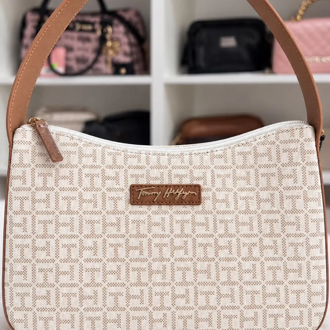 Cartera de hombro Tommy hilfiger Nude  1