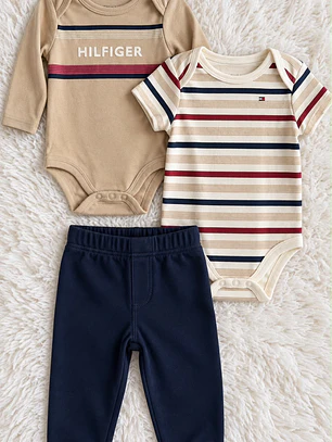 Set Tommy Hilfiger Niño Nude 