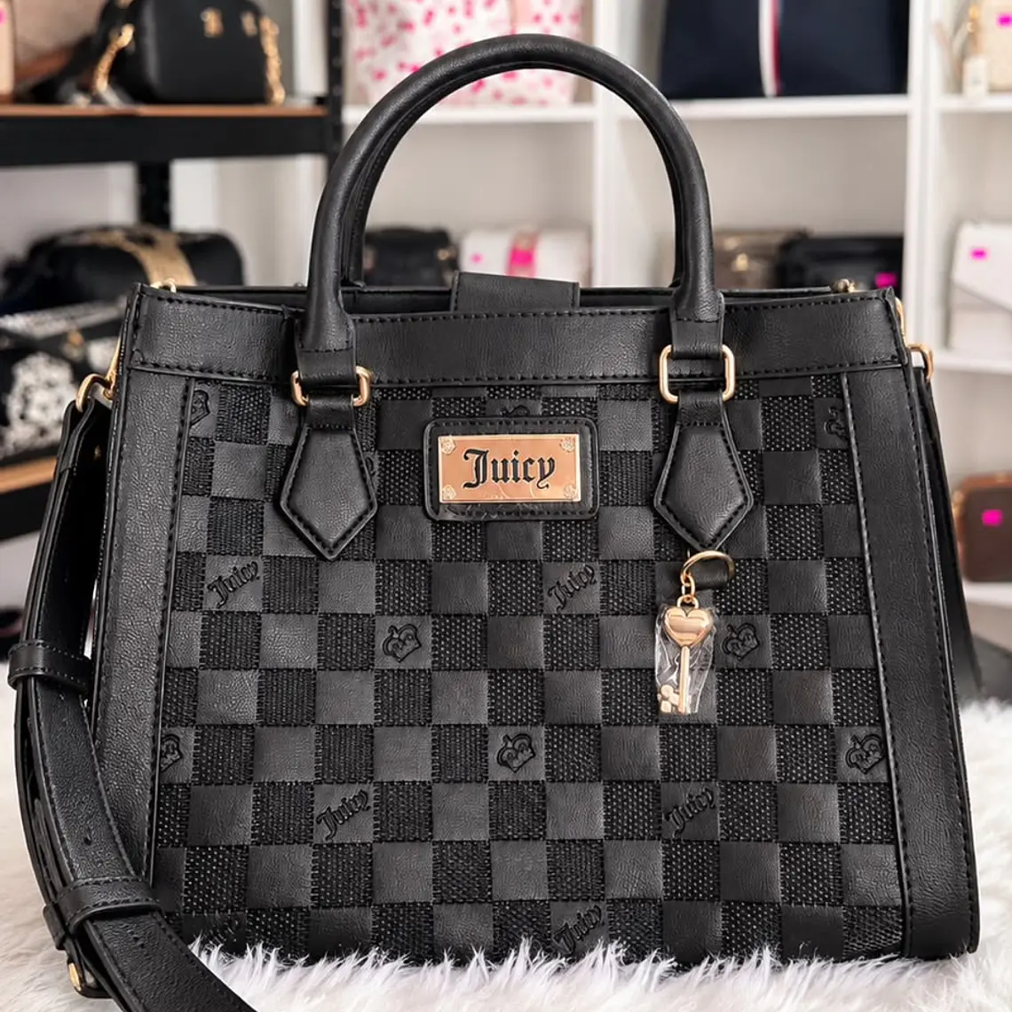 Mini tote Crossbody Juicy Couture negro  1