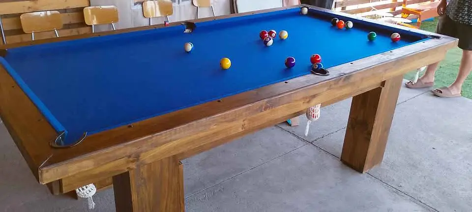  Mesa de Pool 2.58 x 1.40 Con Cubierta  5