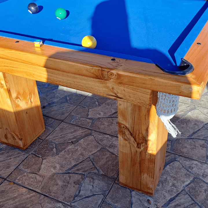  Mesa de Pool 2.58 x 1.44 Con Cubierta  3