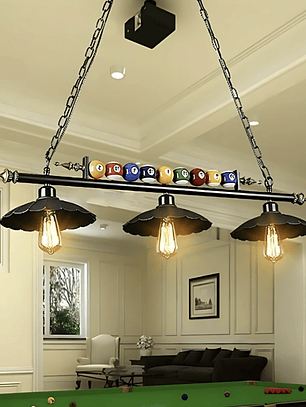 Lámpara de Mesa de Pool con Diseño de Bolas y Estilo Vintage