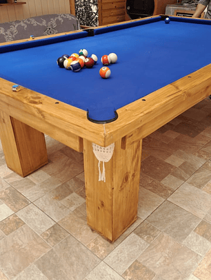  Mesa de Pool 2.58 x 1.44 Con Cubierta 