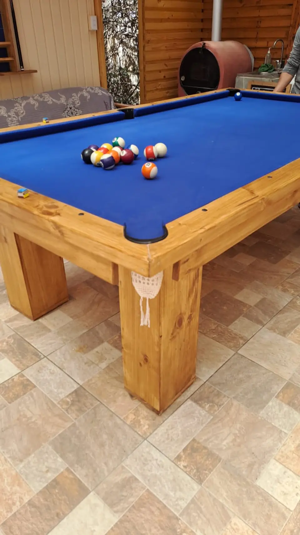  Mesa de Pool 2.58 x 1.40 Con Cubierta  1