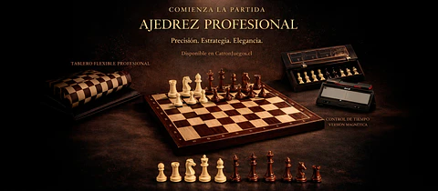 Ajedrez Magnético de Madera Ébano (38×38 cm)