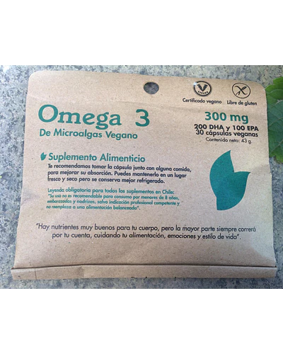 Omega 3 de microalgas vegano