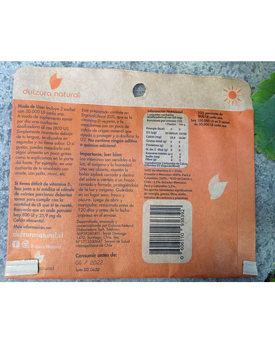 Vitamina D2 800 UI 