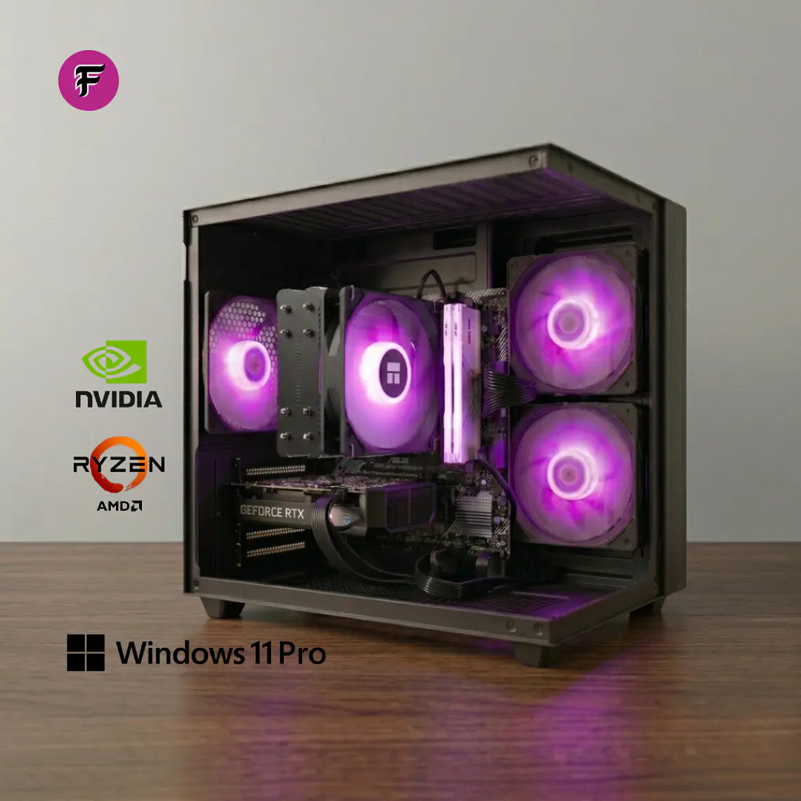 PC GAMER RTX 5050 / RYZEN 7  5700X / PLACA B550 1