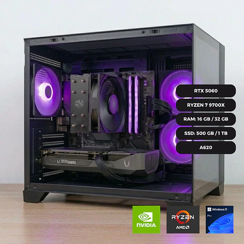 PC GAMER RTX 5060 / RYZEN 7 9700X / PLACA A620