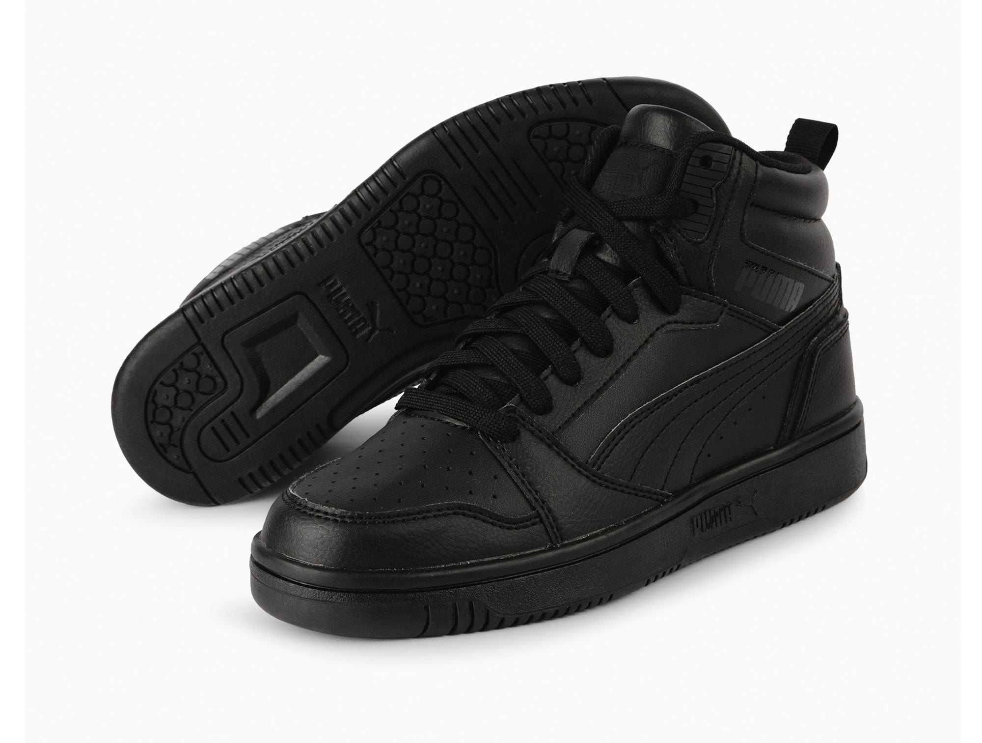 Zapatillas Puma Rebound V6 Cadete Mono Negro 2