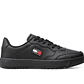 Zapatilla Tommy  Basket Leather  Hombre Negro - Miniatura 1