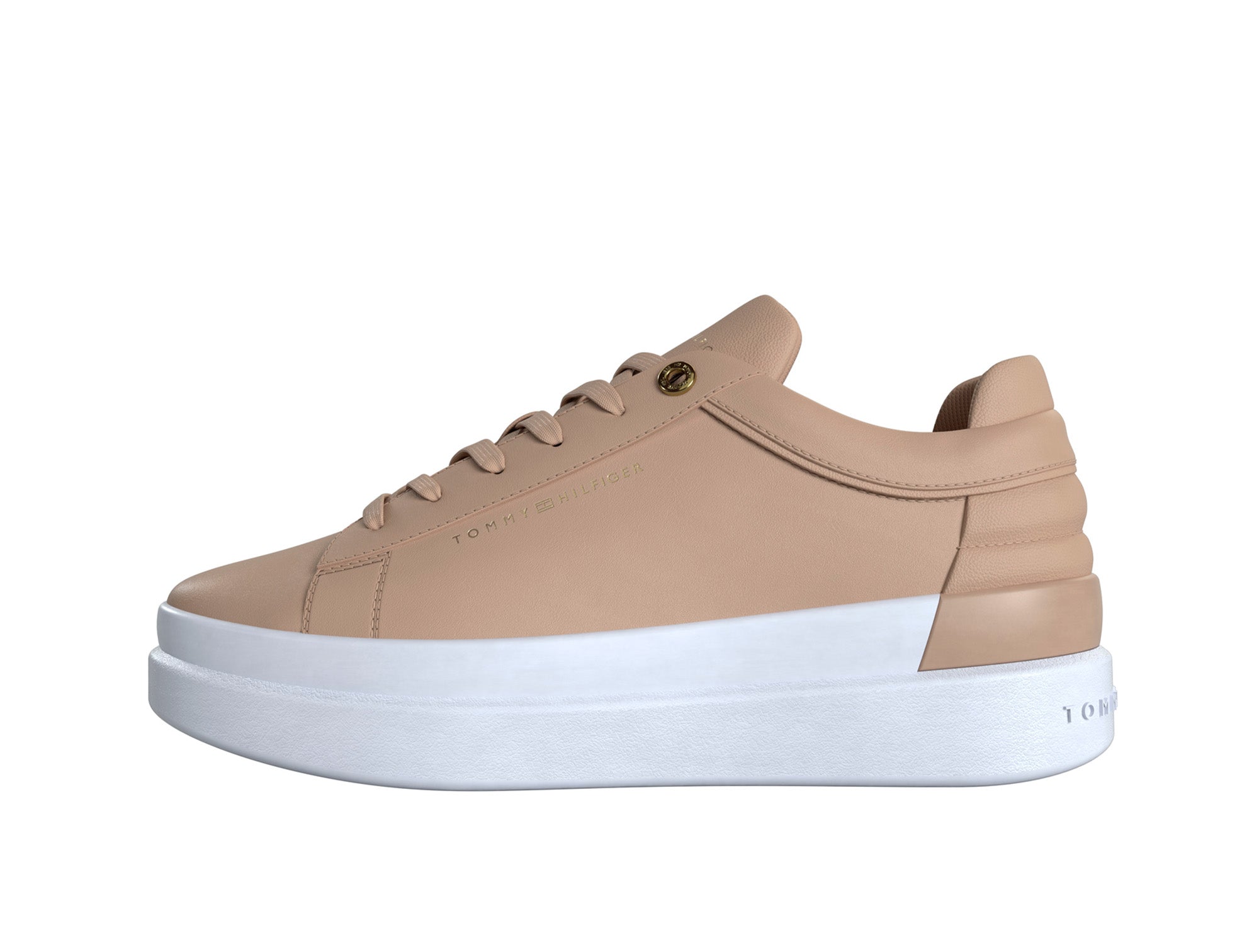 Zapatilla Tommy Feminine Elevated Mujer Beige 1
