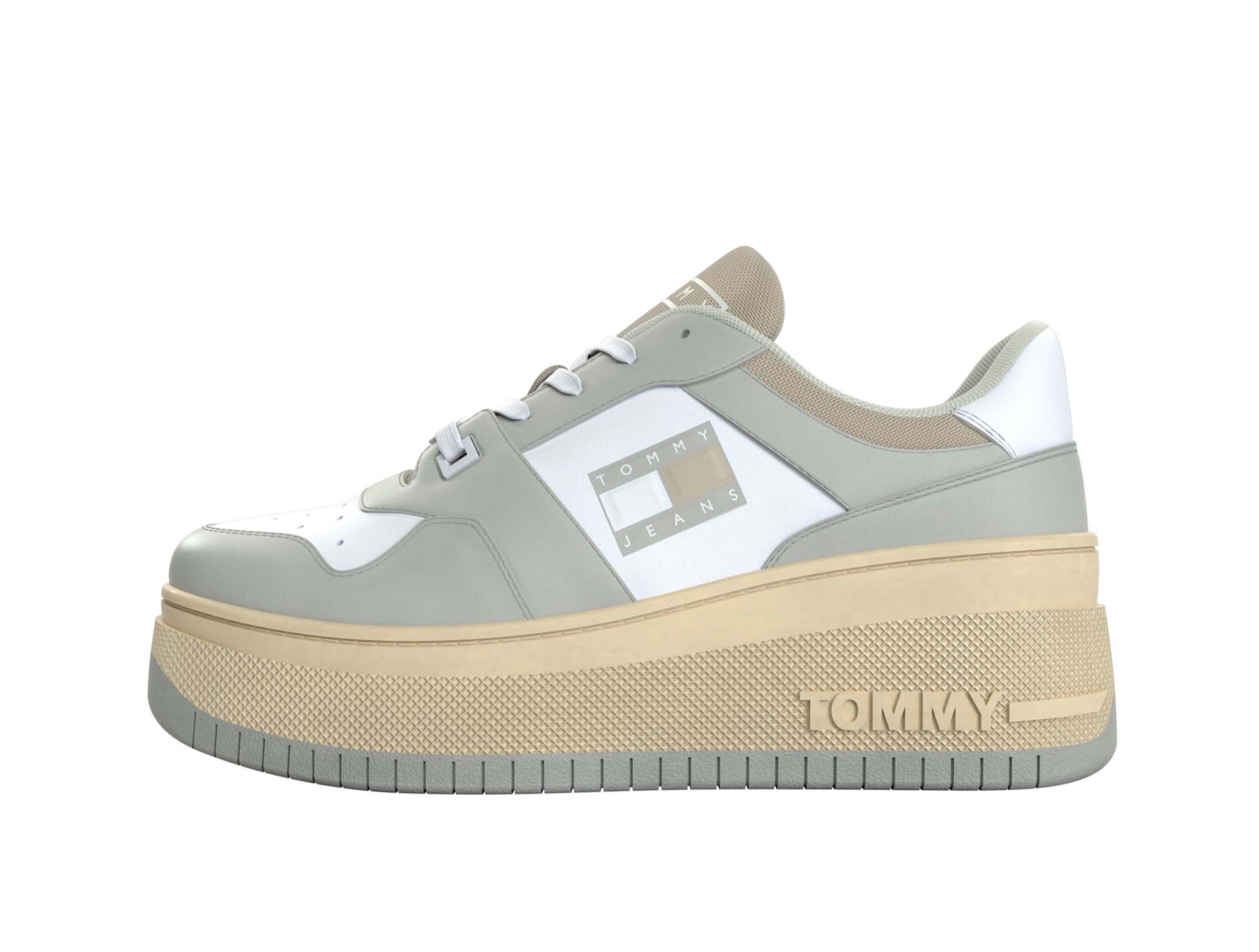 Zapatilla Tommy Meg Flatform Option 1 Mujer Blanco 1