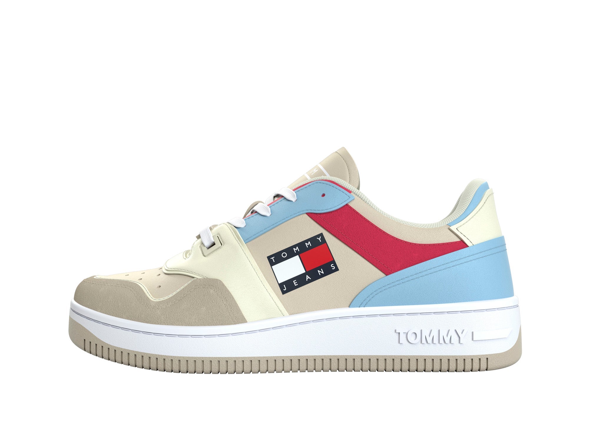 Zapatilla Tommy Meg Low Ace Stony Mujer Beige 1