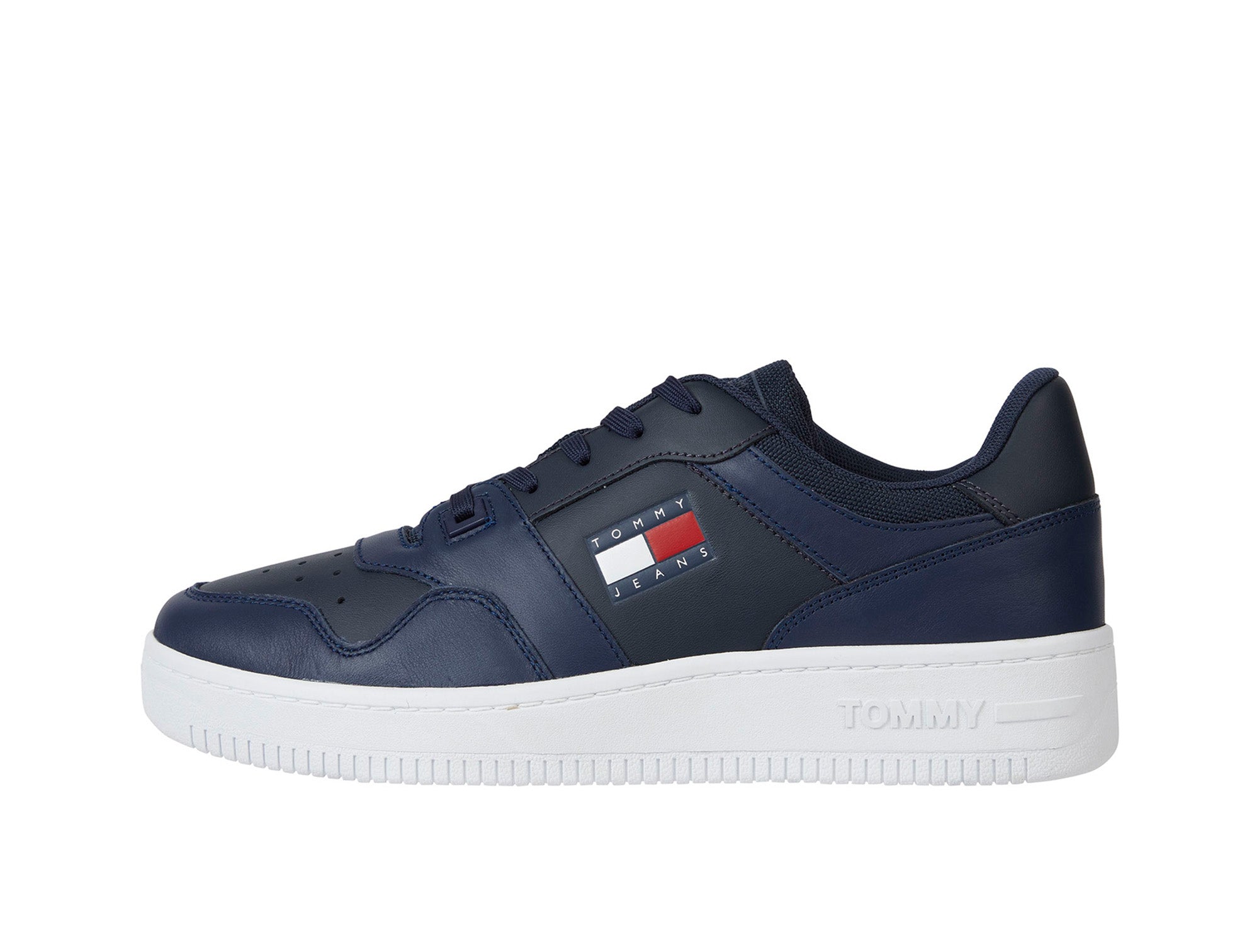 Zapatilla Tommy Retro Basket Hombre Azul 1