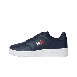 Zapatilla Tommy Retro Basket Hombre Azul