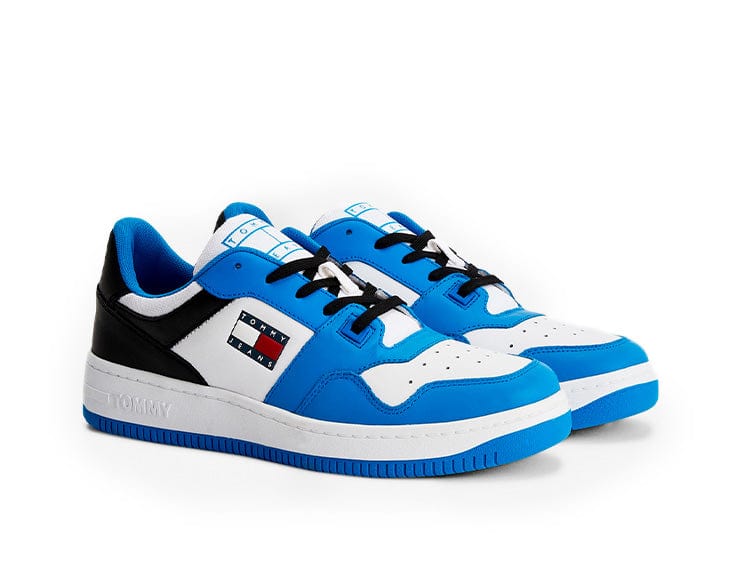 Zapatilla Tommy Retro Basket Hombre Azul 4