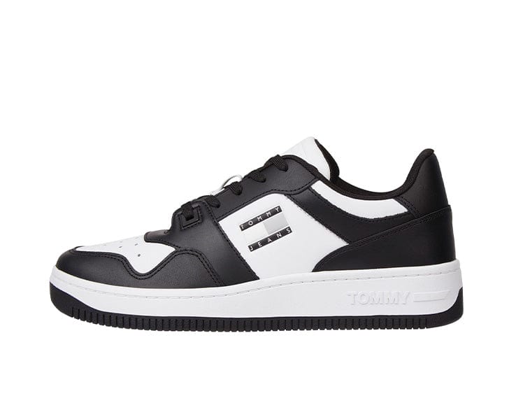 Zapatilla Tommy Retro Basket Hombre Negro 1