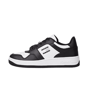 Zapatilla Tommy Retro Basket Hombre Negro