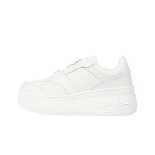 Zapatilla Tommy Retro Basket Plataforma Mujer Blanco