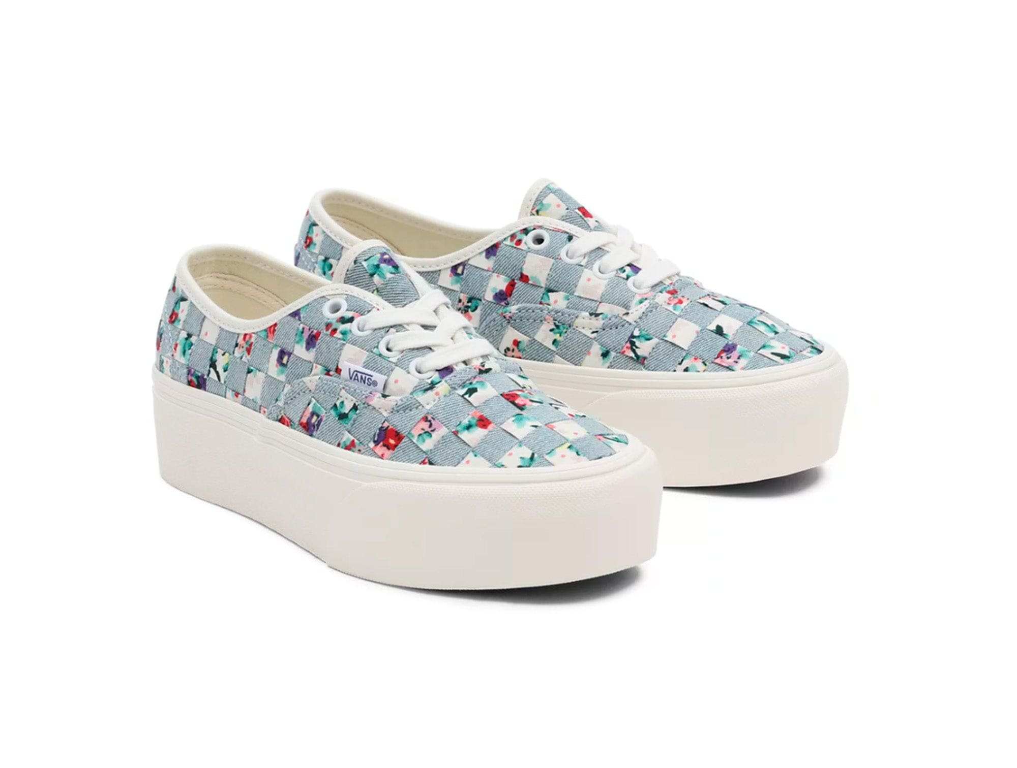 Zapatilla Vans Authentic Stackform (Woven) Mujer Celeste 4