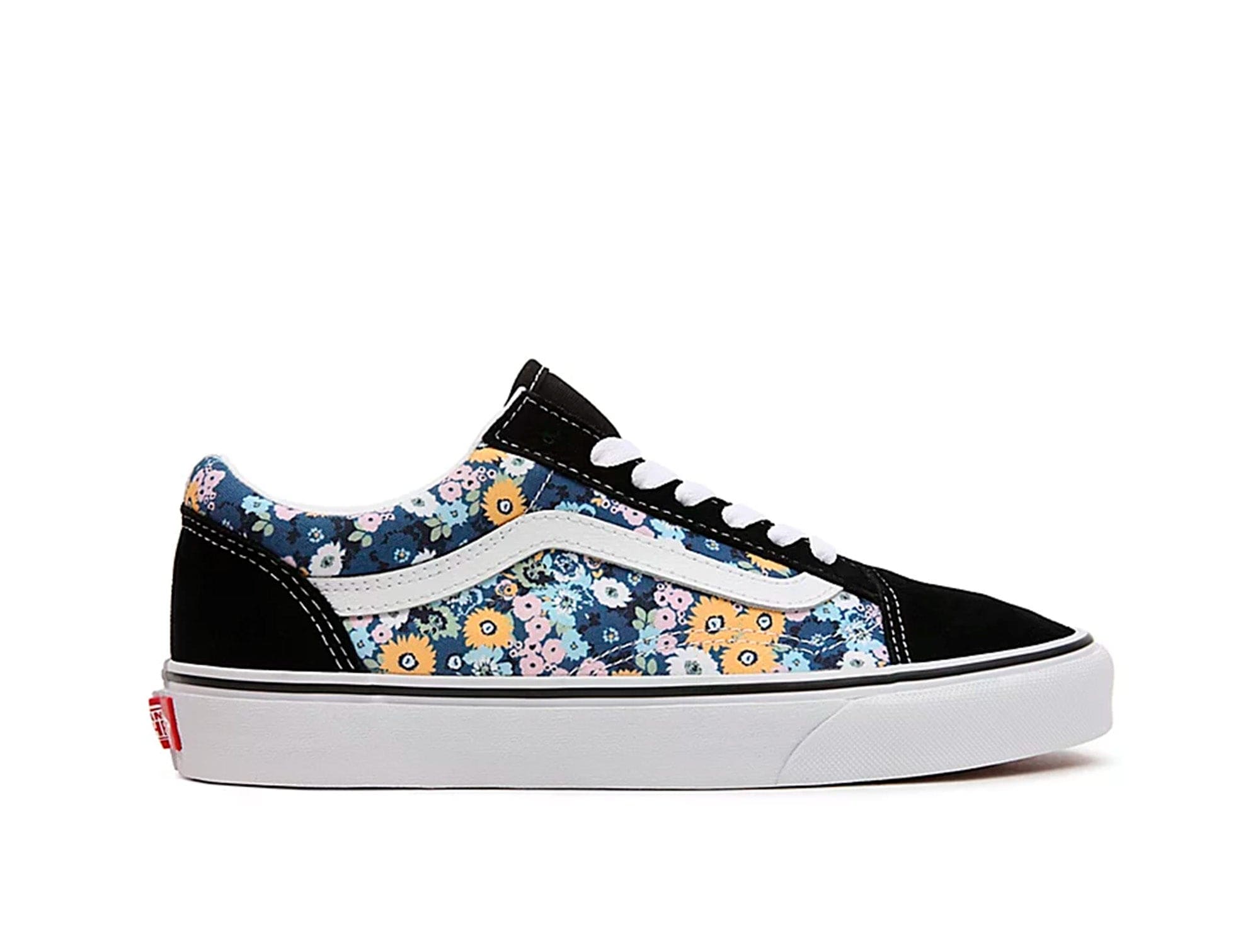 Zapatilla Vans Old Skool Floral Mujer Negro 1