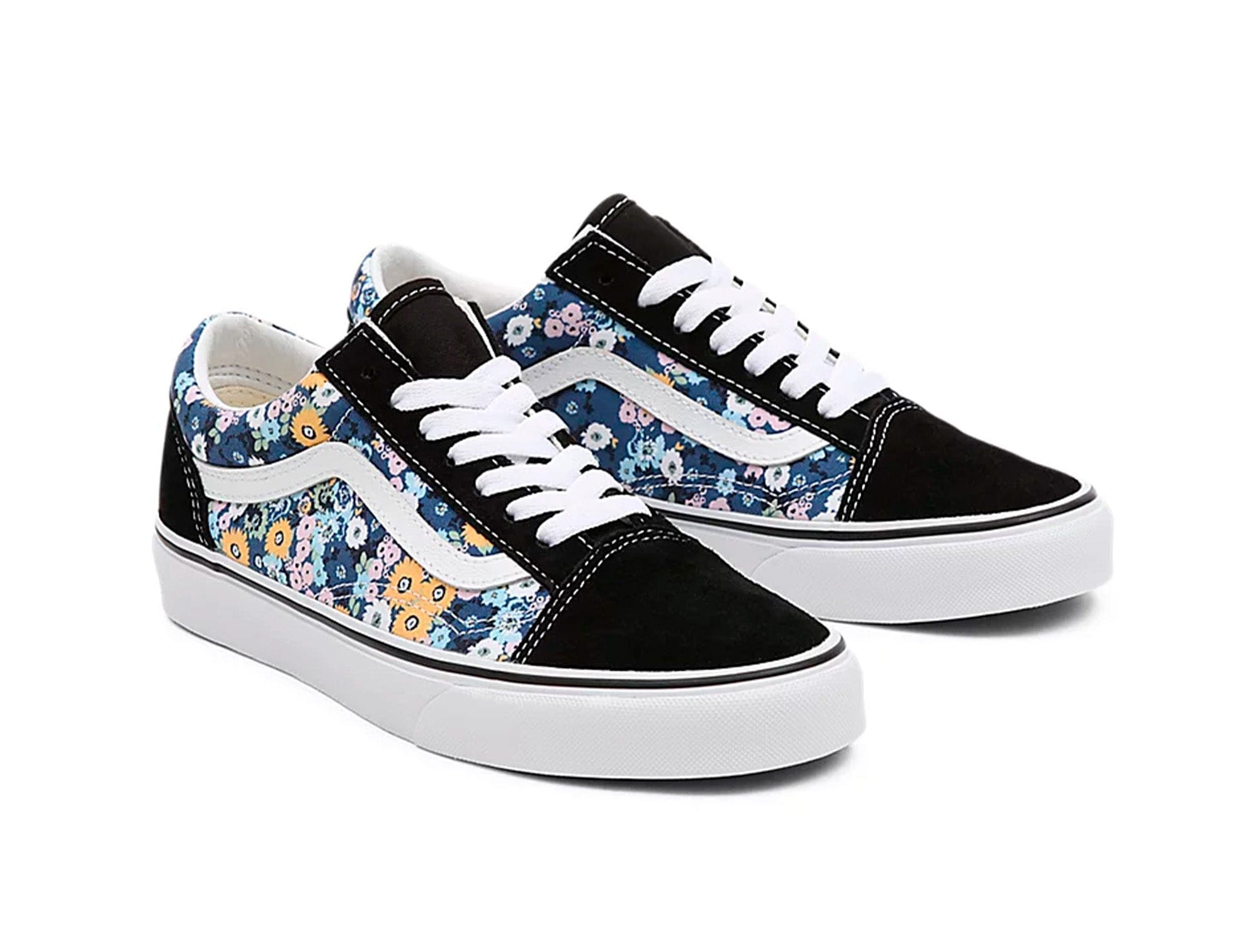 Zapatilla Vans Old Skool Floral Mujer Negro 5