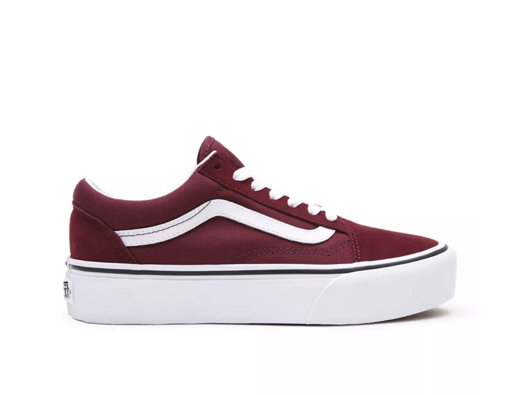 Zapatilla Vans Old Skool Mujer Burdeo 1