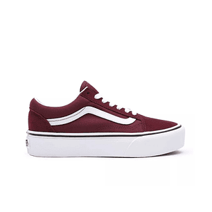 Zapatilla Vans Old Skool Mujer Burdeo