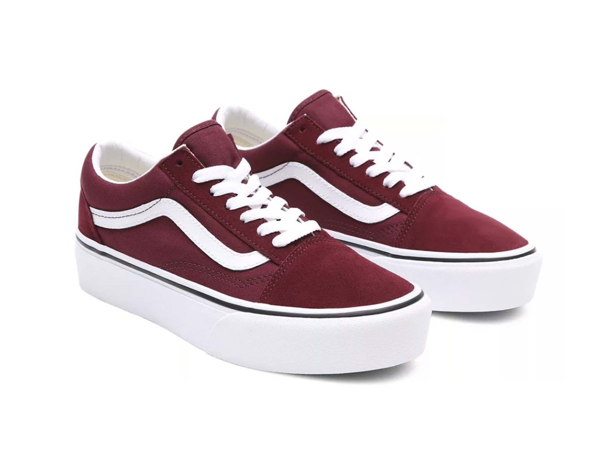 Zapatilla Vans Old Skool Mujer Burdeo 3