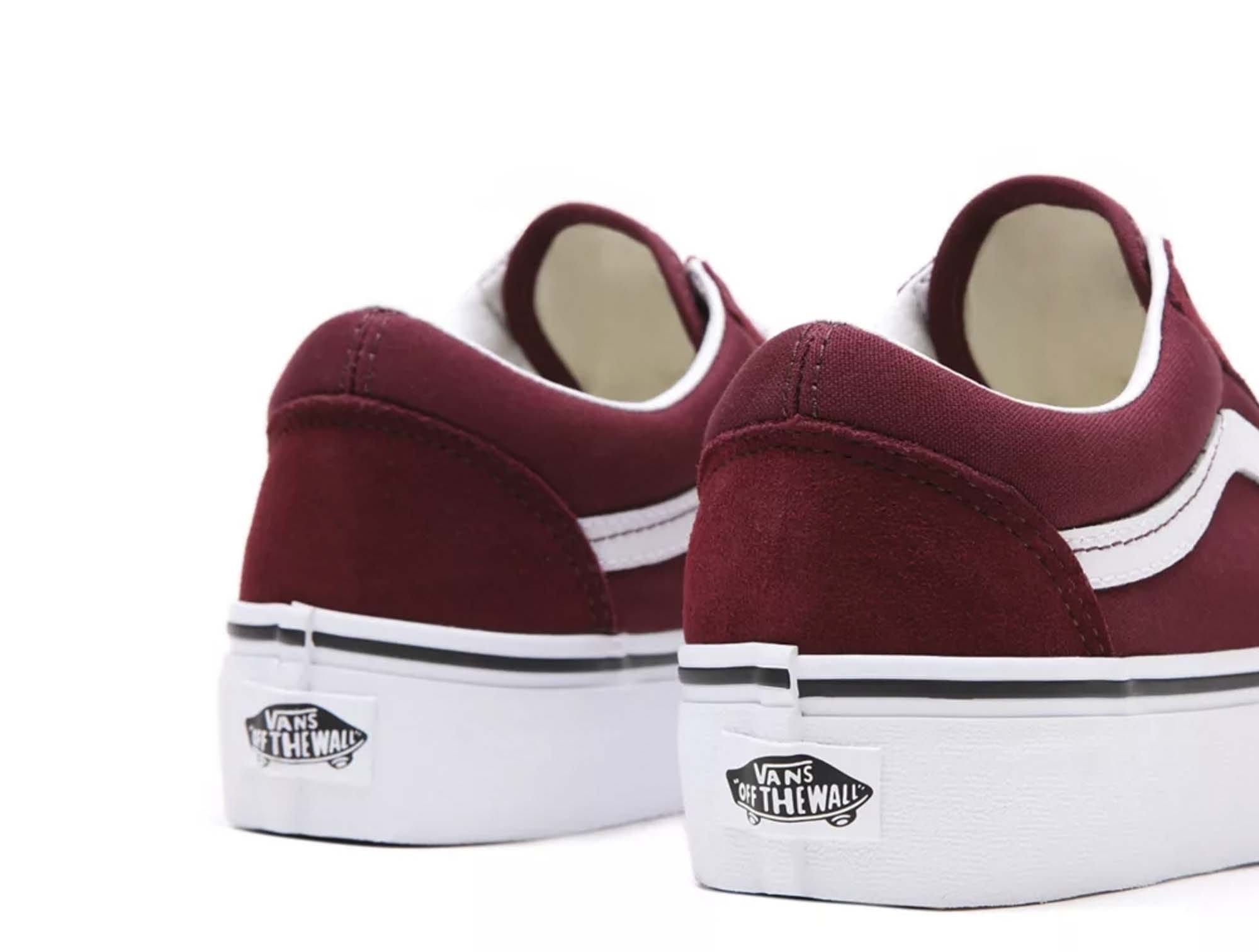 Zapatilla Vans Old Skool Mujer Burdeo 4