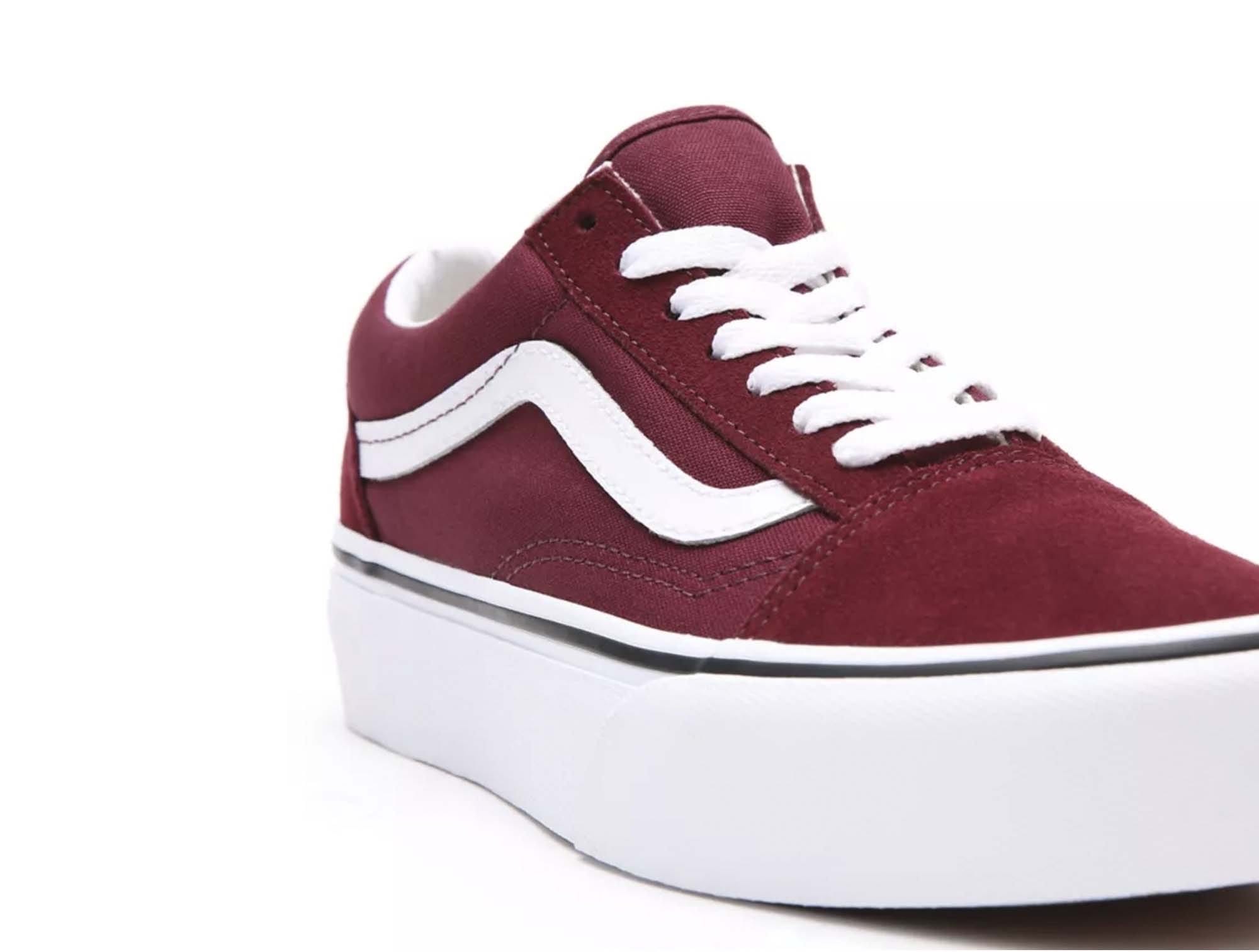 Zapatilla Vans Old Skool Mujer Burdeo 6