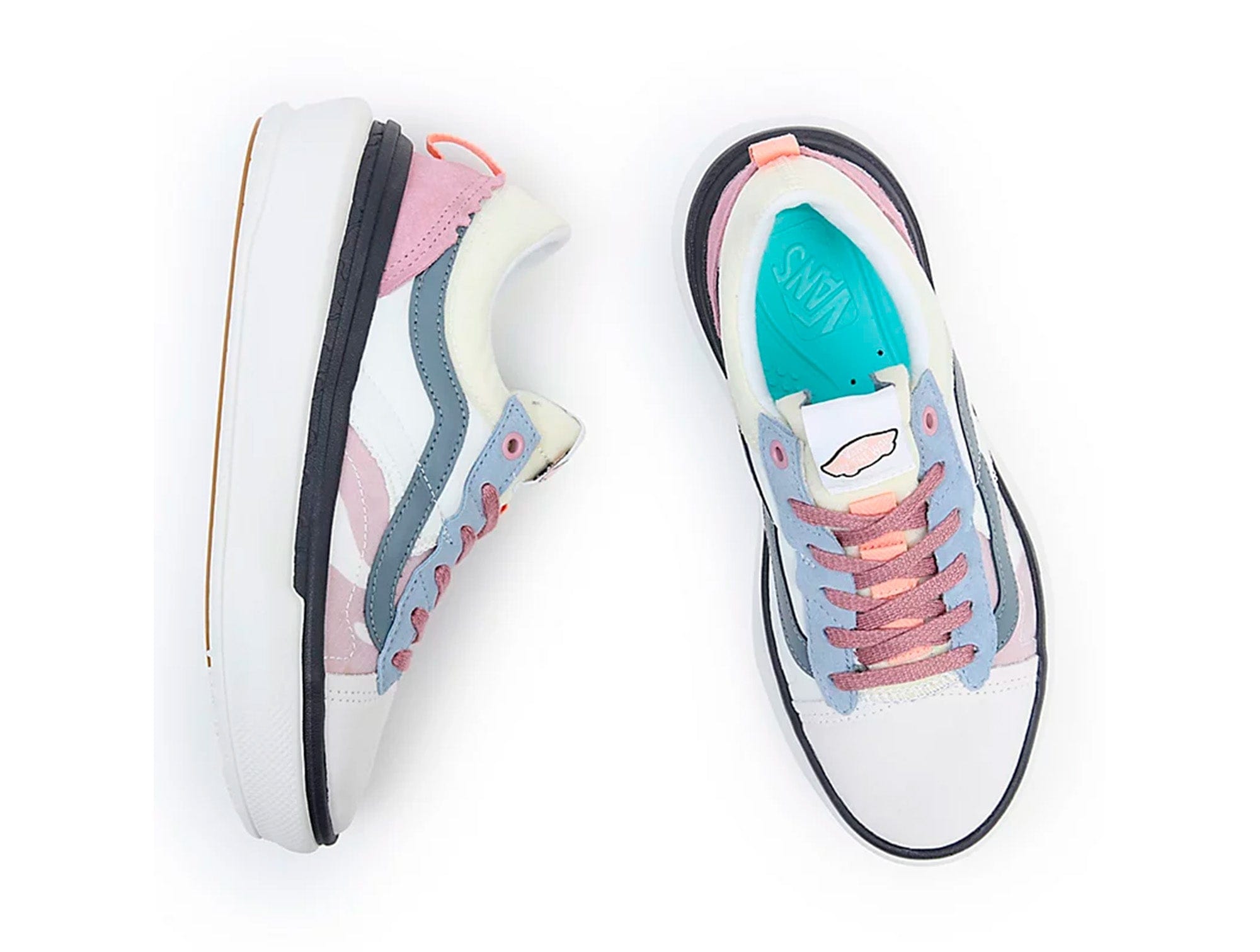 Zapatilla Vans Old Skool Overt Plus Cc Mujer Blanco 4