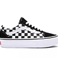 Zapatilla Vans Old Skool Plataforma Checker Mujer Negro - Miniatura 1