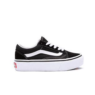 Zapatilla Vans Old Skool Plataforma Junior Negro