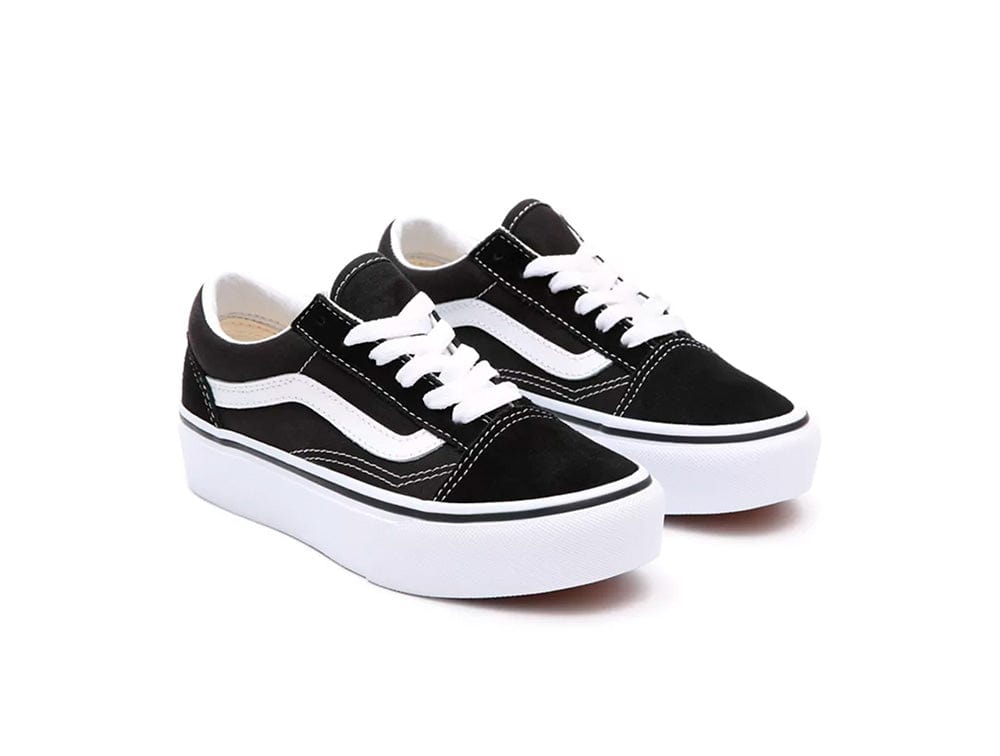Zapatilla Vans Old Skool Plataforma Junior Negro 4
