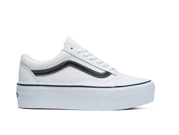 Zapatilla Vans Old Skool Plataforma Mujer Blanco 1