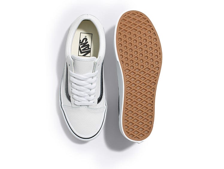 Zapatilla Vans Old Skool Plataforma Mujer Blanco 3