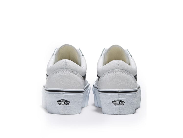 Zapatilla Vans Old Skool Plataforma Mujer Blanco 4