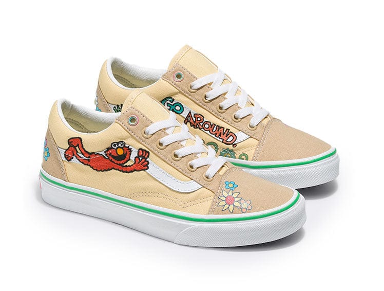 Zapatilla Vans Old Skool Sesamo Junior Amarillo 4