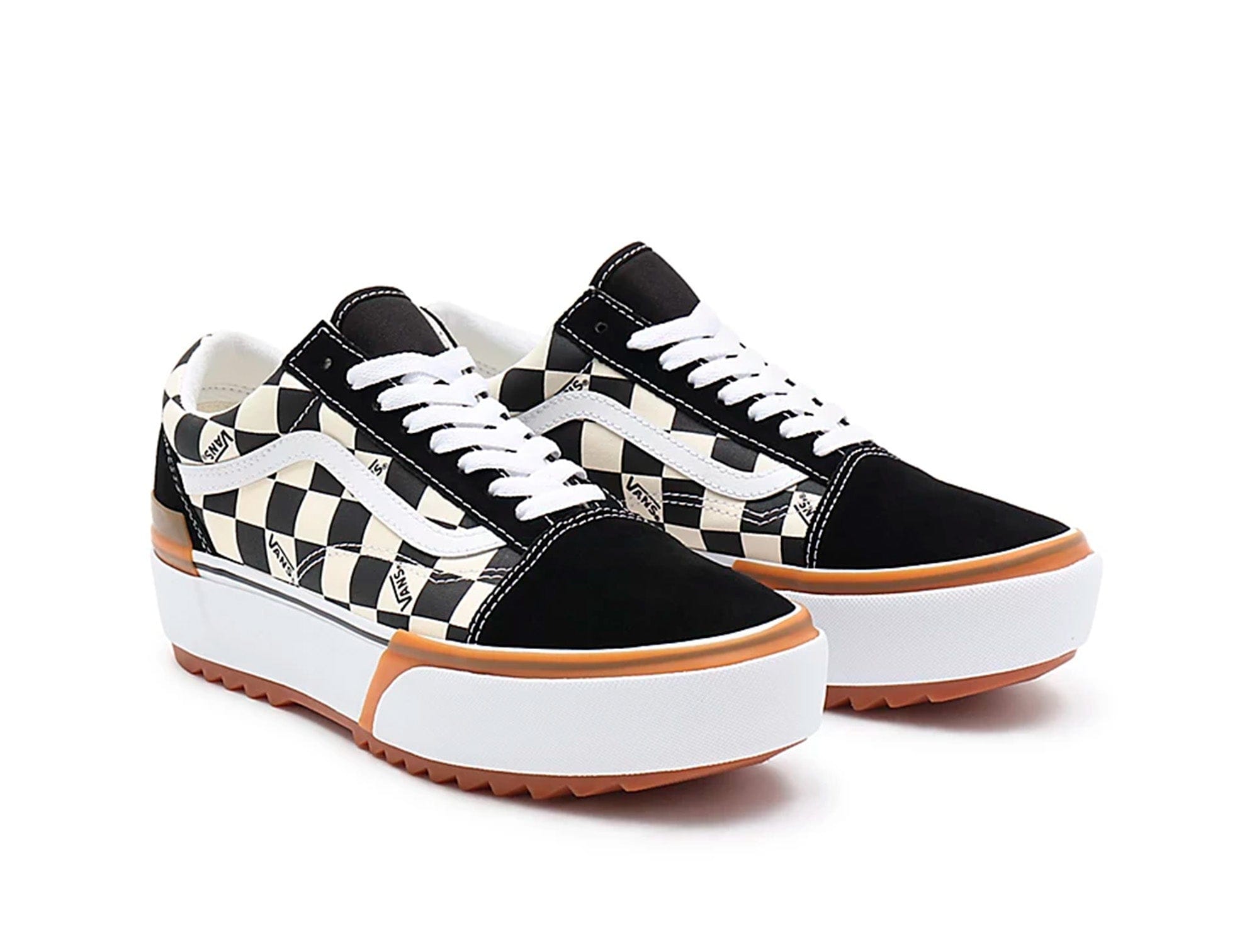 Zapatilla Vans Old Skool Stacked Mujer Negro 4