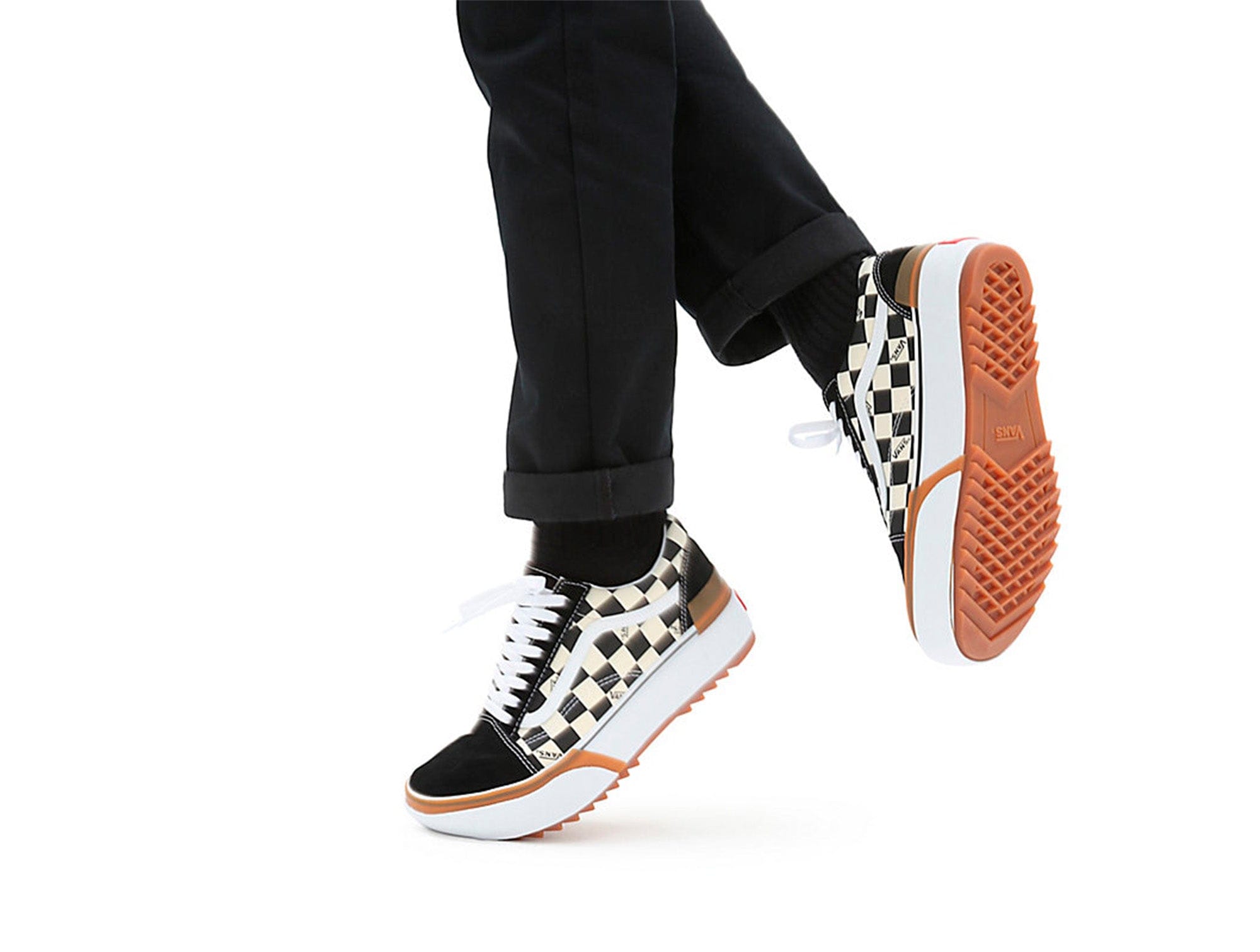 Zapatilla Vans Old Skool Stacked Mujer Negro 5