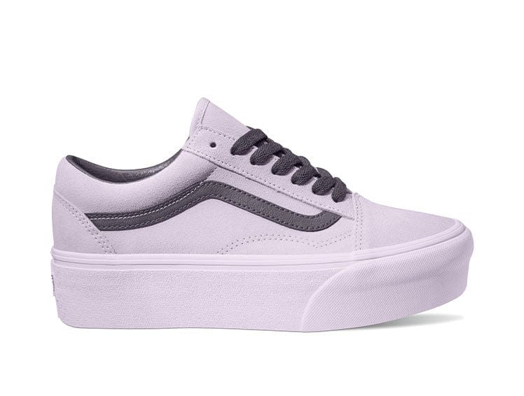 Zapatilla Vans Old Skool Stackform (Suede) Mujer Gris 1