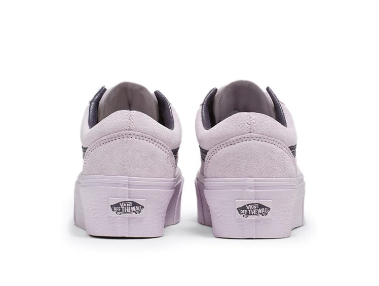 Zapatilla Vans Old Skool Stackform (Suede) Mujer Gris 4