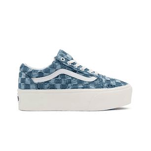 Zapatilla Vans Old Skool Stackform (Woven) Mujer Celeste
